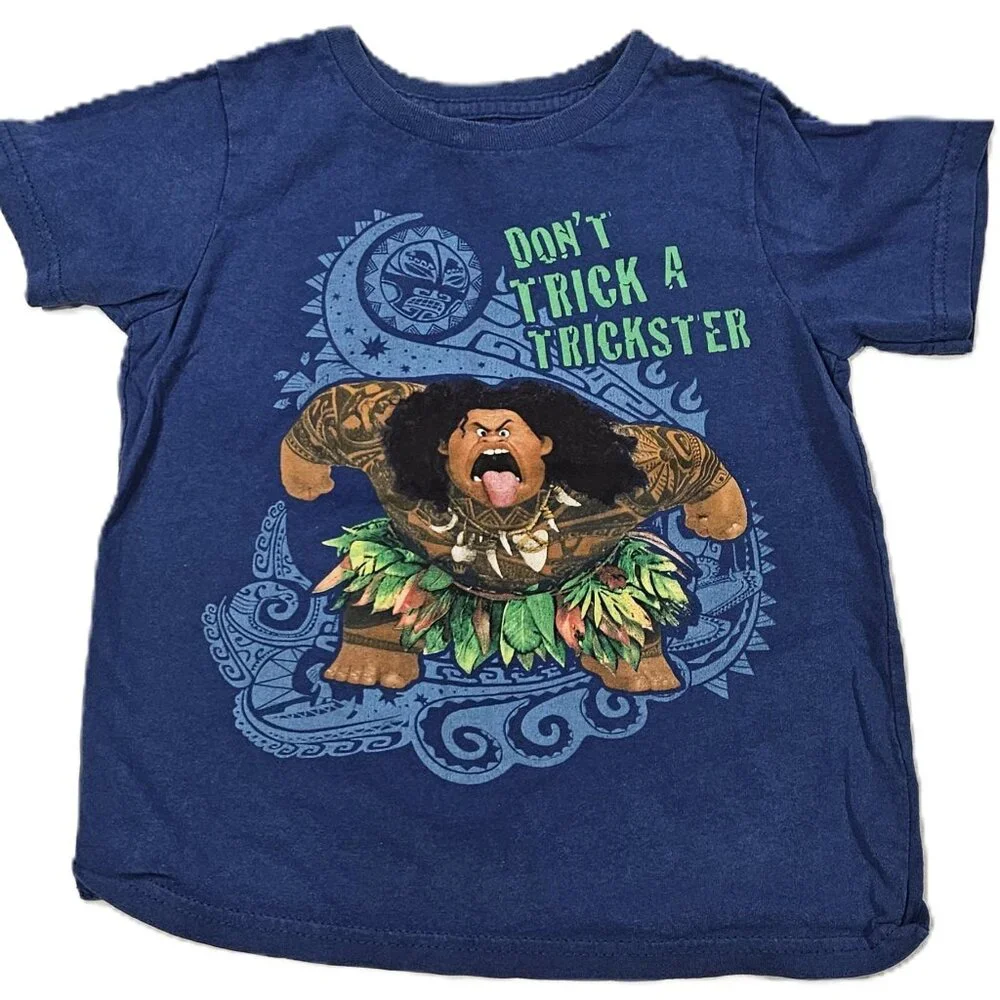 Disney Moana Maui 4pc Set — 3T Tops/Shorts & 4XS Tee - Picture 3 of 7